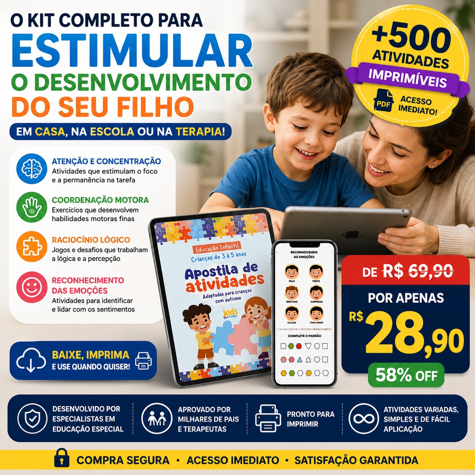 Kit Completo para Estimular o Desenvolvimento do Seu Filho